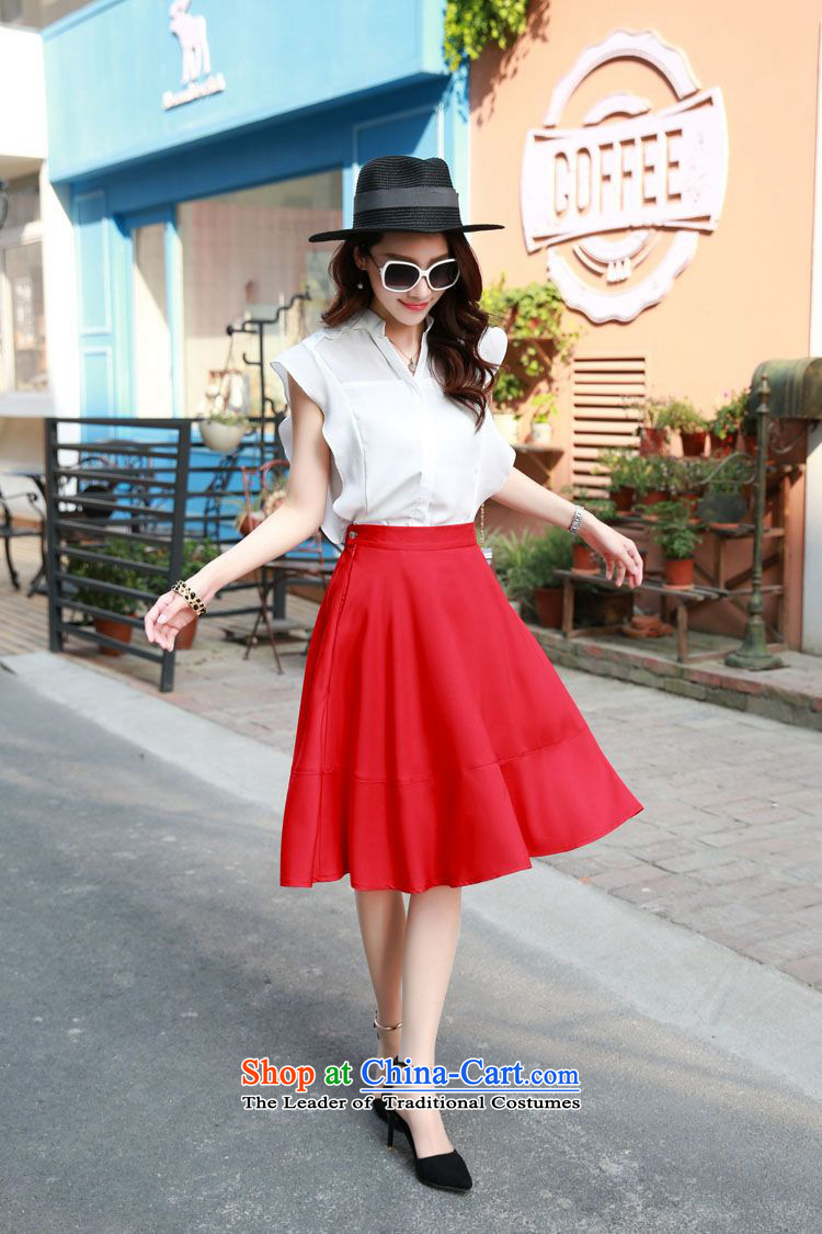    2015 Summer Sophie left Korean female chiffon shirt + Great Circle swing skirt two kits video thin stylish package dresses red XL Photo, prices, brand platters! The elections are supplied in the national character of distribution, so action, buy now enjoy more preferential! As soon as possible.