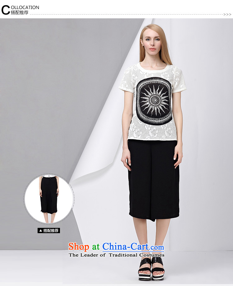 As provided for by 2015 XL female thick MM new summer products Korean Stamp lounge suites and head of Sau San short-sleeved T-shirt 2800 white picture, prices, 5XL brand platters! The elections are supplied in the national character of distribution, so action, buy now enjoy more preferential! As soon as possible.