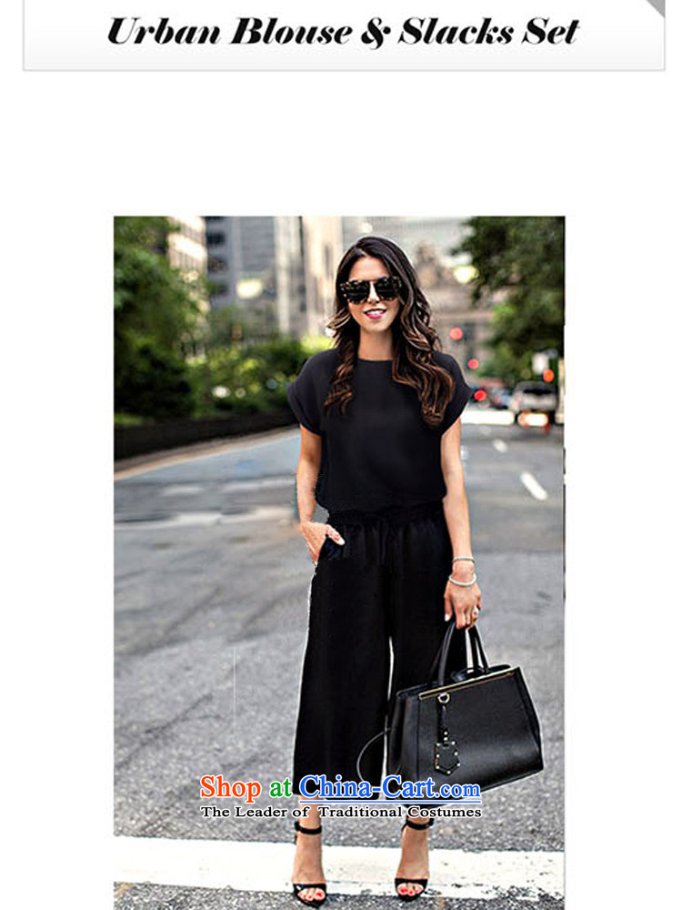 The results of the 2015 Summer new short-sleeved T-shirt + elastic waist trousers and broaden the female two kits large relaxd lounge suite 237 Black XL Photo, prices, brand platters! The elections are supplied in the national character of distribution, so action, buy now enjoy more preferential! As soon as possible.