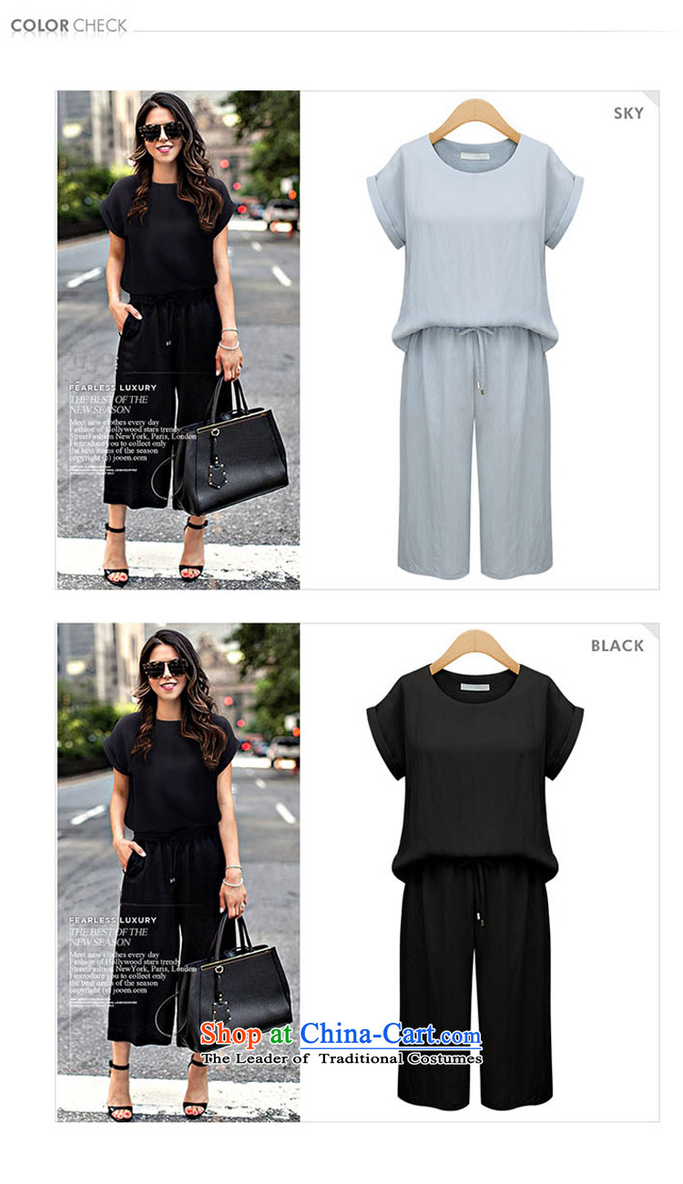 The results of the 2015 Summer new short-sleeved T-shirt + elastic waist trousers and broaden the female two kits large relaxd lounge suite 237 Black XL Photo, prices, brand platters! The elections are supplied in the national character of distribution, so action, buy now enjoy more preferential! As soon as possible.