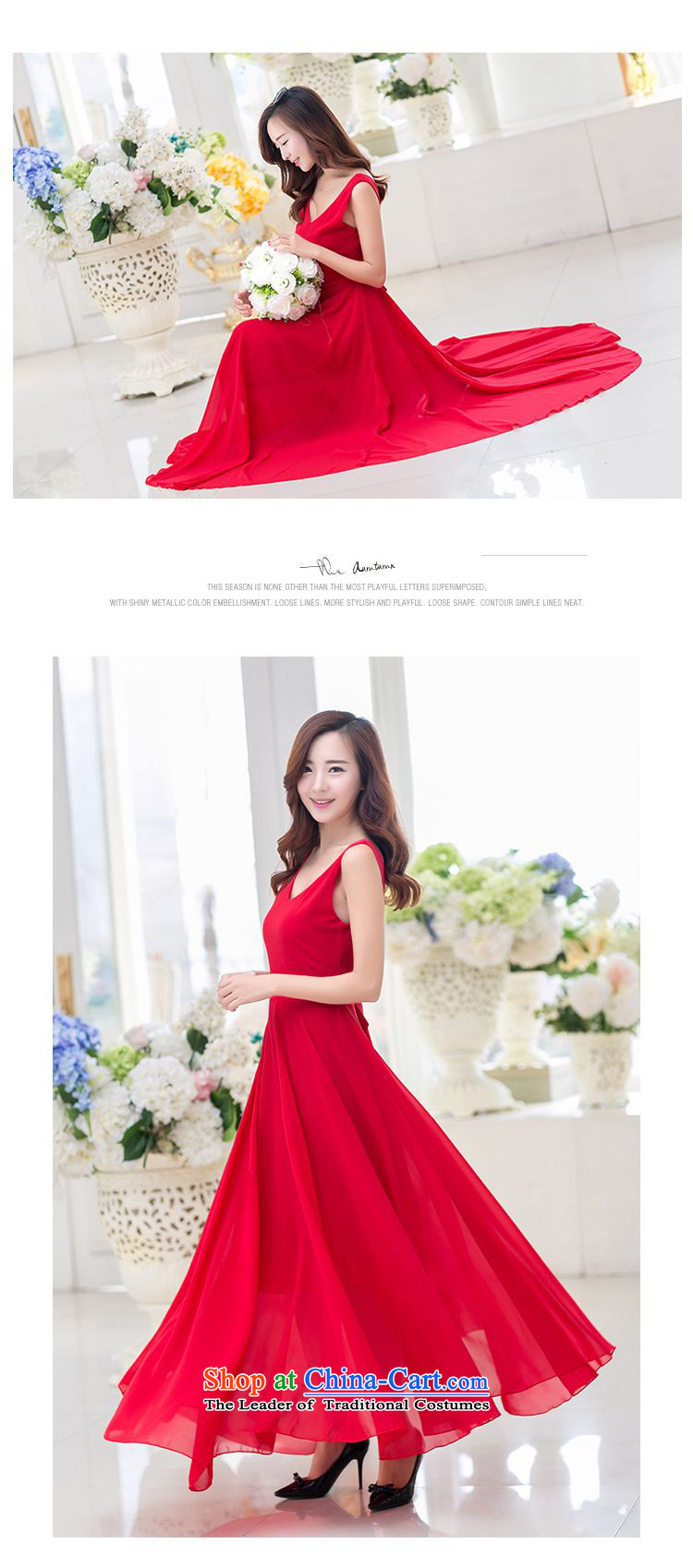    2015 Summer Sophie left Korean female sexy double-V sleeveless oversized petticoats long skirt chiffon female Long skirts black M picture, prices, brand platters! The elections are supplied in the national character of distribution, so action, buy now enjoy more preferential! As soon as possible.