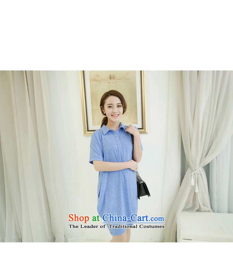 C.o.d. larger female thick mm2015 summer new stylish Korean women in the thick of leisure Sau San video large thin cotton T 3XL Blue Photo, prices, brand platters! The elections are supplied in the national character of distribution, so action, buy now enjoy more preferential! As soon as possible.