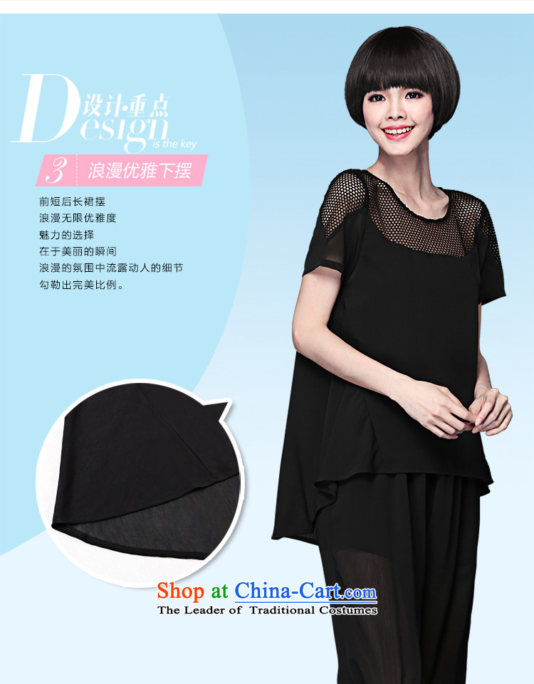 The Director of the 2015 Summer new 200 catties to increase women's code thick sister loose engraving grid T-shirts,  1370 Black thin graphics larger XXL around 922.747 140 pictures, prices, brand platters! The elections are supplied in the national character of distribution, so action, buy now enjoy more preferential! As soon as possible.