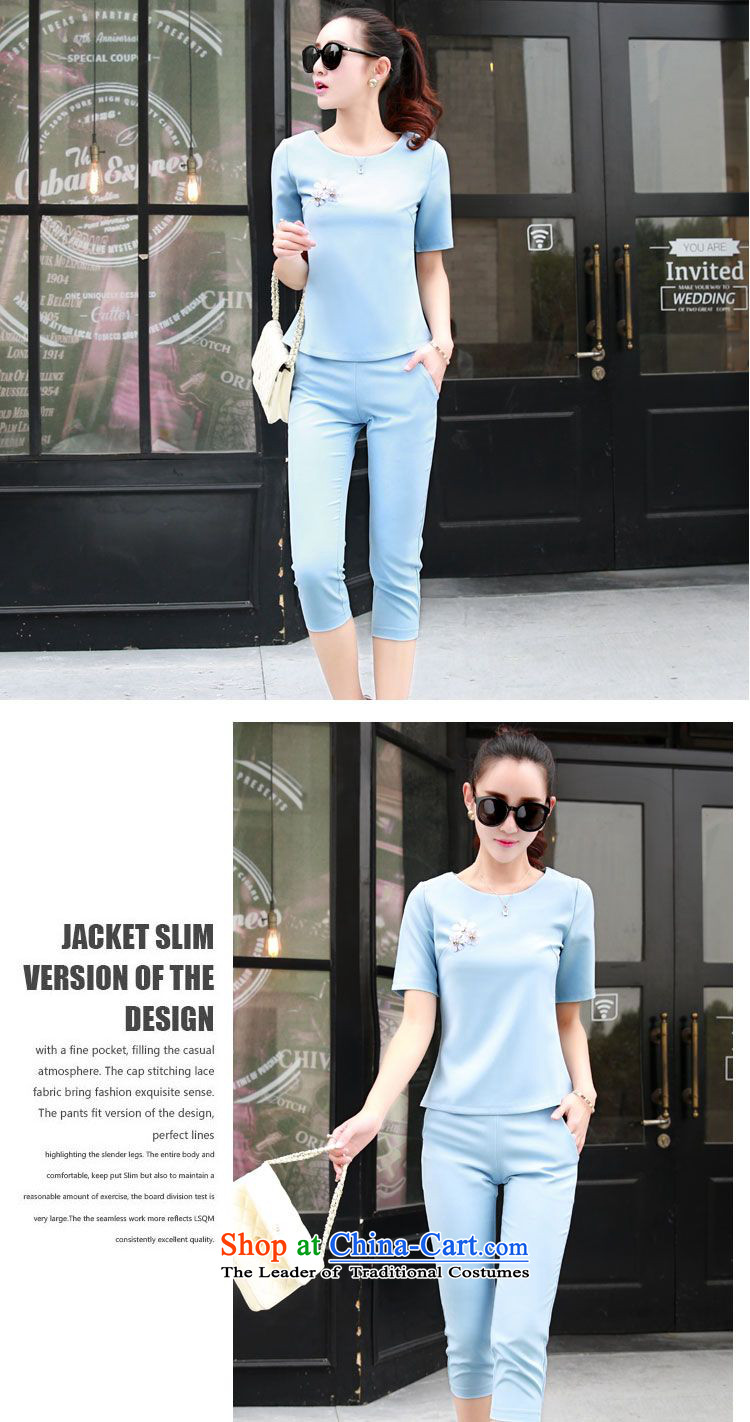    2015 Summer Sophie left Korean women small-wind kit stereo flowers shirt Capri two kits pink M picture, prices, brand platters! The elections are supplied in the national character of distribution, so action, buy now enjoy more preferential! As soon as possible.