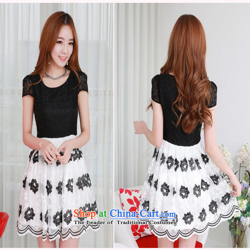 C.o.d. 2015 Summer new Korean fashionable upper-color lace elegant sweet graphics thin black skirt XXXXL, JIRAN Tune , , , shopping on the Internet
