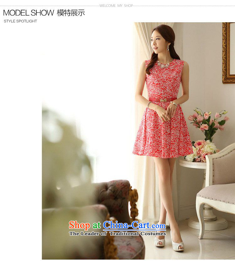   2015 Summer Sophie left Korean female stamp chiffon Sau San sleeveless dresses OL temperament larger female skirt orange XXL picture, prices, brand platters! The elections are supplied in the national character of distribution, so action, buy now enjoy more preferential! As soon as possible.