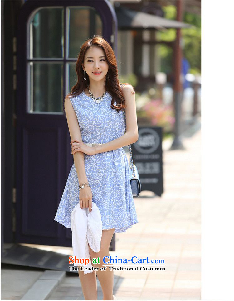   2015 Summer Sophie left Korean female stamp chiffon Sau San sleeveless dresses OL temperament larger female skirt orange XXL picture, prices, brand platters! The elections are supplied in the national character of distribution, so action, buy now enjoy more preferential! As soon as possible.