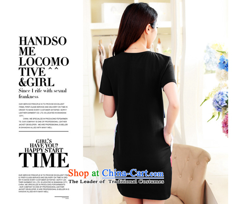  Large ZORMO female thick mm to xl dresses swan stamp round-neck collar short-sleeved leisure short skirt black L picture, prices, brand platters! The elections are supplied in the national character of distribution, so action, buy now enjoy more preferential! As soon as possible.
