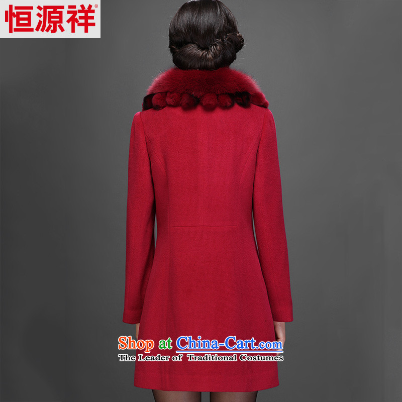Hengyuan Cheung 2015 new winter. long) Older women woolen coats gross for it? daughter Princess Red Jacket 2,555 NANSAN 170/92A(XL), Hengyuan Cheung shopping on the Internet has been pressed.