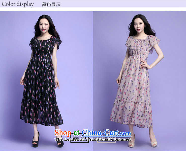 C.o.d. 2015 Summer new Korean large stylish thick MM Sau San billowy flounces chiffon saika Bohemia beach long skirt Foutune of thin apricot 2XL Graphics Picture, prices, brand platters! The elections are supplied in the national character of distribution, so action, buy now enjoy more preferential! As soon as possible.