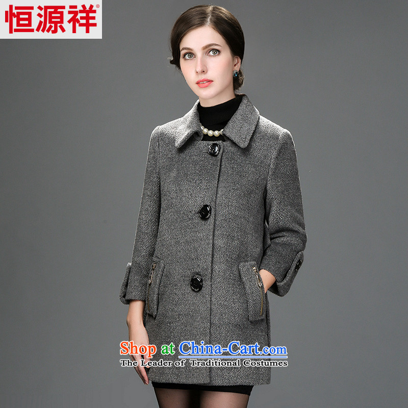 Hang the elderly in the Yuen Cheung-wool coat women? 7_ Light Gray 170_92A_XL_ 2569th