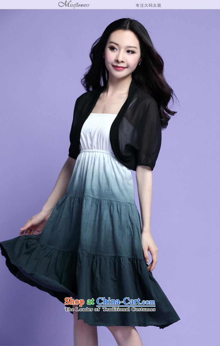 C.o.d. 2015 Summer new Korean large stylish thick MM video thin really two CAMI gradient relaxd dress chiffon jacket blue 4XL Photo, prices, brand platters! The elections are supplied in the national character of distribution, so action, buy now enjoy more preferential! As soon as possible.