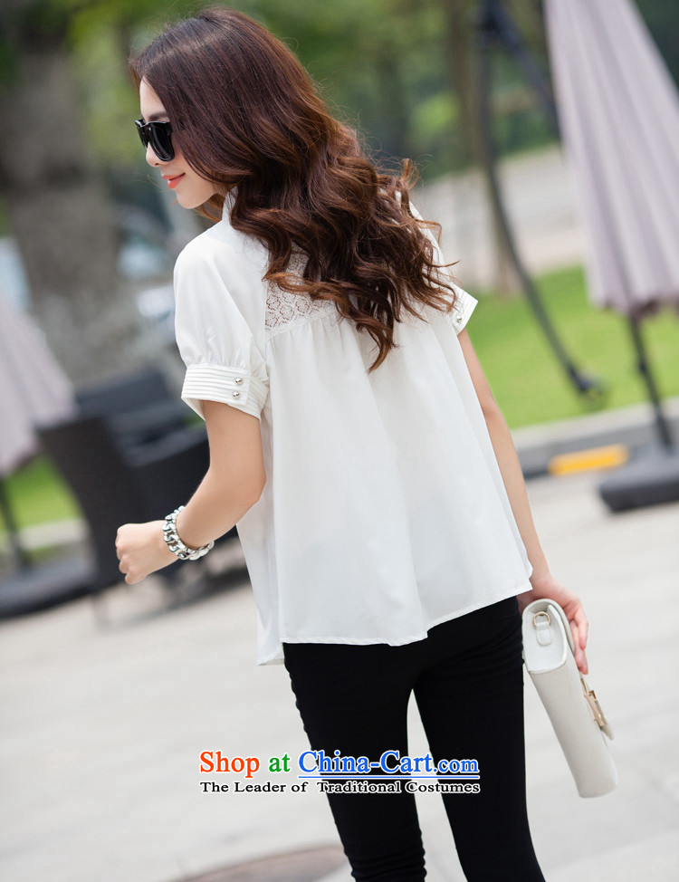 2015 Summer ZORMO new lace stitching to xl chiffon shirt thick mm under the liberal casual shirt, white 4XL Photo, prices, brand platters! The elections are supplied in the national character of distribution, so action, buy now enjoy more preferential! As soon as possible.