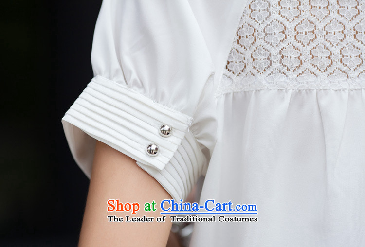 2015 Summer ZORMO new lace stitching to xl chiffon shirt thick mm under the liberal casual shirt, white 4XL Photo, prices, brand platters! The elections are supplied in the national character of distribution, so action, buy now enjoy more preferential! As soon as possible.