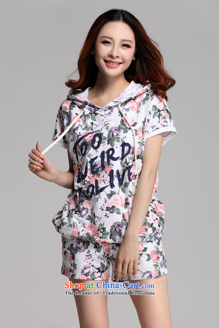 C.o.d. thick MM larger women 2015 Summer new Korean fashion loose stamp summer is a bat sleeves sweater leisure sports wear white 4XL Photo, prices, brand platters! The elections are supplied in the national character of distribution, so action, buy now enjoy more preferential! As soon as possible.