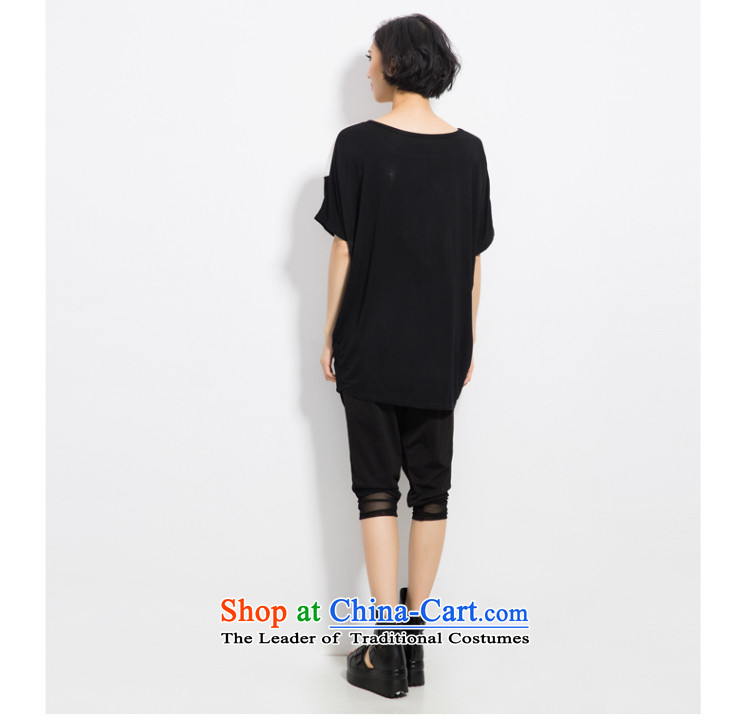 The Eternal Soo-to increase women's code 2015 Summer new thick sister wild loose video thin short-sleeved T-Black XL Photo, prices, brand platters! The elections are supplied in the national character of distribution, so action, buy now enjoy more preferential! As soon as possible.
