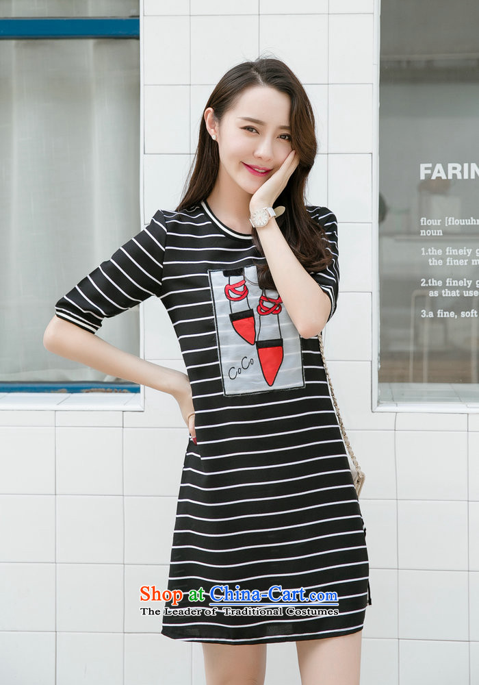 2015 Summer Zz&ff new larger in cuff cotton linen embroidery loose dresses, forming the streaks PETTICOAT skirt female DM9113 field white L picture, prices, brand platters! The elections are supplied in the national character of distribution, so action, buy now enjoy more preferential! As soon as possible.