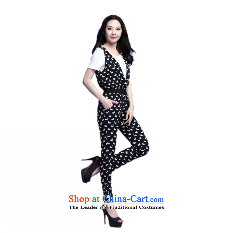 C.o.d. 2015 Summer new stylish casual temperament classic code thick MM loose stamp really two stylish pants even swan XL, Ian Tune , , , shopping on the Internet