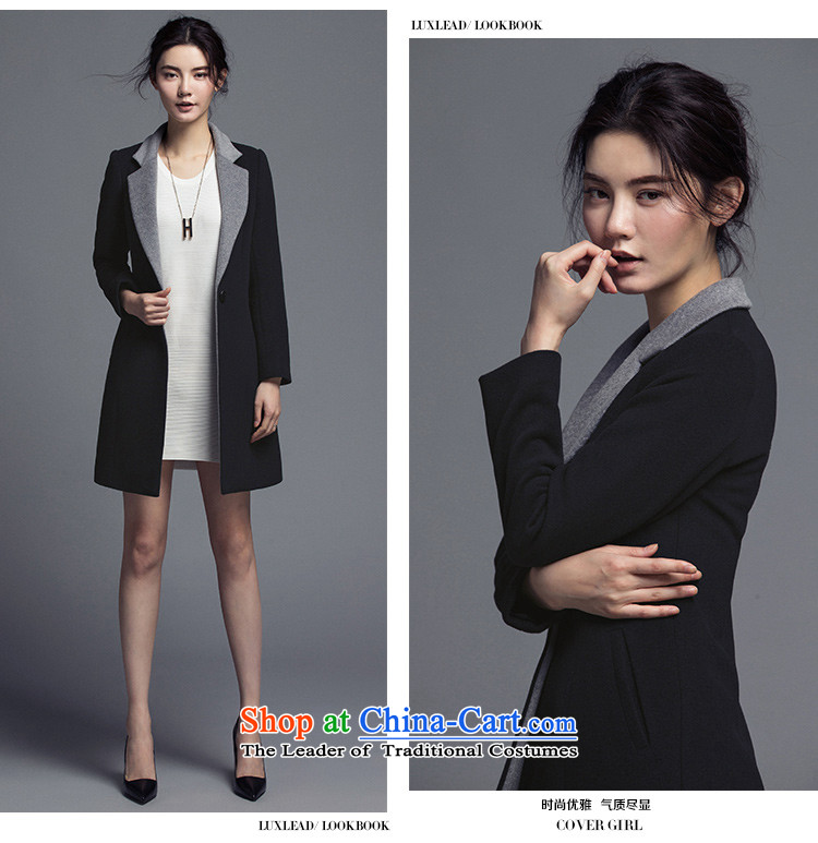 The poem Lin 2015 LUXLEAD winter clothes for the new roll collar in long minimalist temperament coats and elegant black hair? L picture, prices, brand platters! The elections are supplied in the national character of distribution, so action, buy now enjoy more preferential! As soon as possible.
