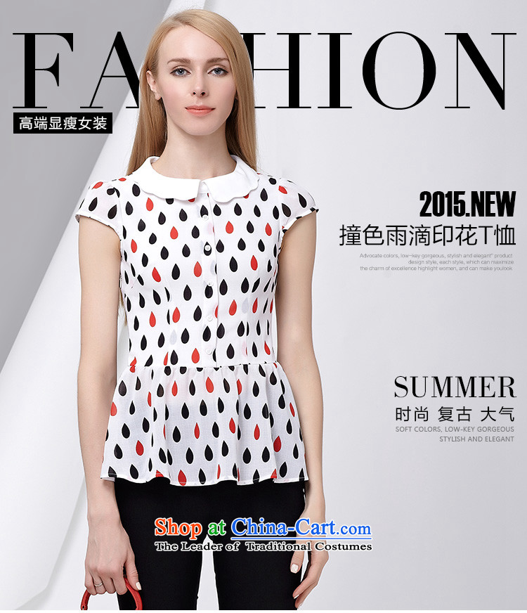 As provided for in the summer 2015 New Product Code women won 6-5 drops of stamp video edition thin chiffon shirt large short-sleeved T-shirt and 2,838 White 4XL Photo, prices, brand platters! The elections are supplied in the national character of distribution, so action, buy now enjoy more preferential! As soon as possible.