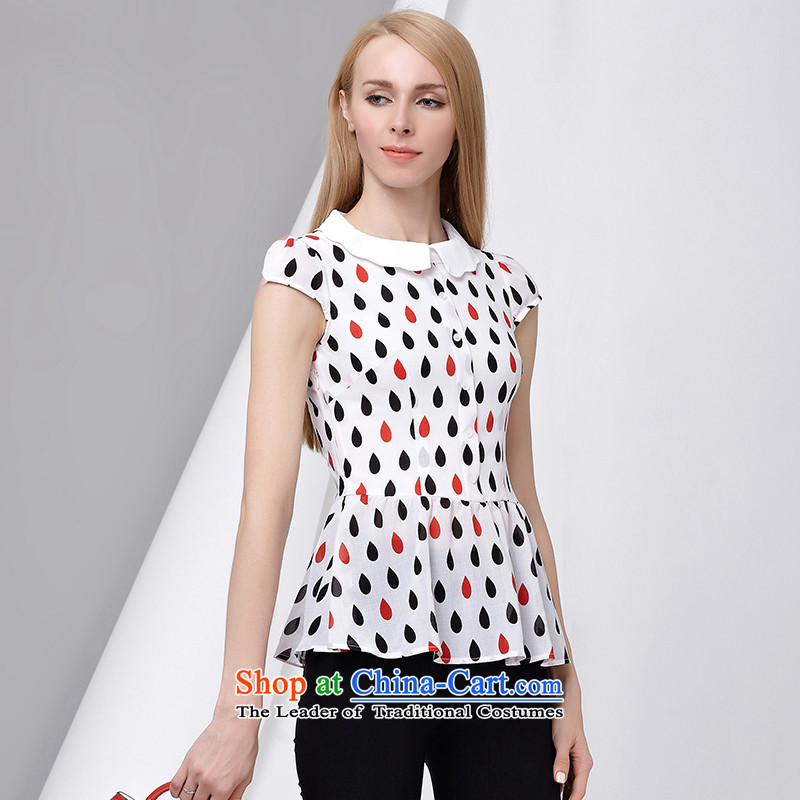 As provided for in the summer 2015 New Product Code women won 6-5 drops of stamp video edition thin chiffon shirt large short-sleeved T-shirt and 2,838 White 4XL, Yee (qisuo provisions) , , , shopping on the Internet