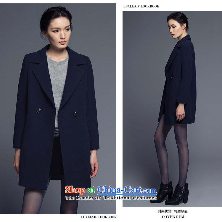 The poem Lin 2015 LUXLEAD winter clothing new products for reverse collar double row is long minimalist Korean jacket coat female gross? toner purple M picture, prices, brand platters! The elections are supplied in the national character of distribution, so action, buy now enjoy more preferential! As soon as possible.