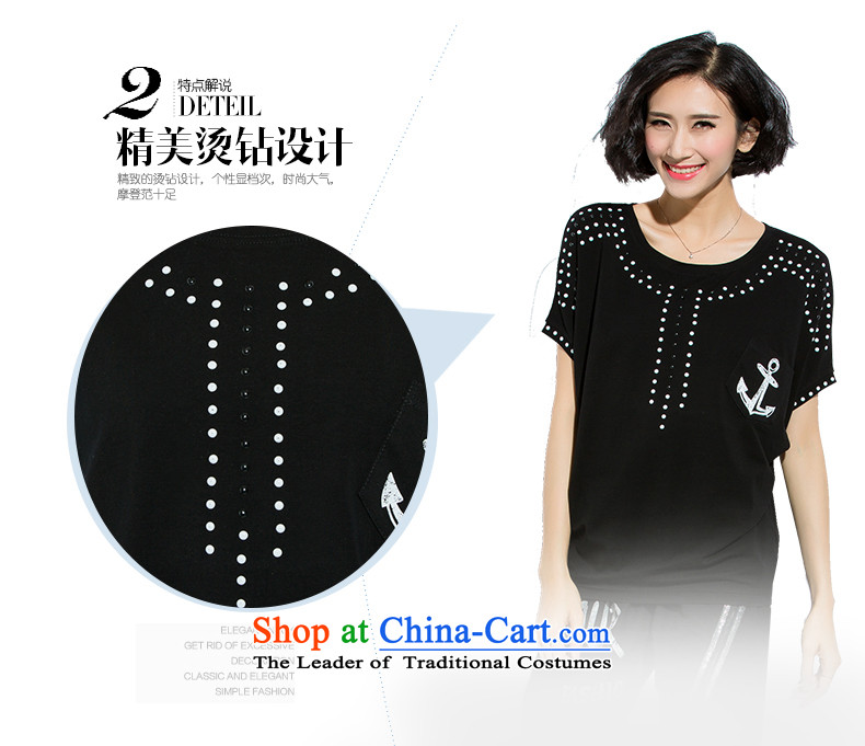The Eternal Soo-to increase women's code 2015 Summer new Wild loose video thin Hot stamp T-shirts drill 2XL Photo Black, prices, brand platters! The elections are supplied in the national character of distribution, so action, buy now enjoy more preferential! As soon as possible.