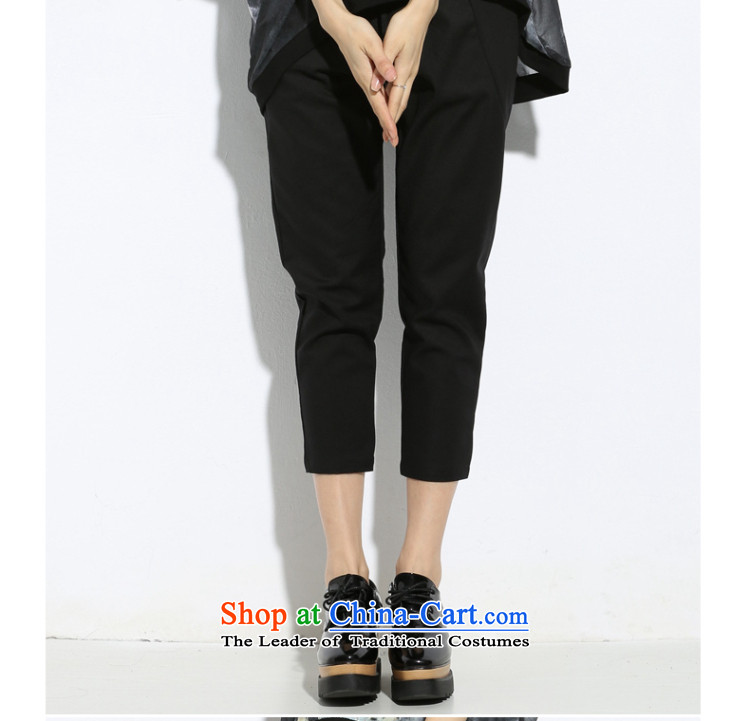 The Eternal Soo-to increase women's code of 9 mm thick Korean pants summer new product expertise, Hin thick sister thin stylish wild leisure elasticated Pantalette Black XL Photo, prices, brand platters! The elections are supplied in the national character of distribution, so action, buy now enjoy more preferential! As soon as possible.