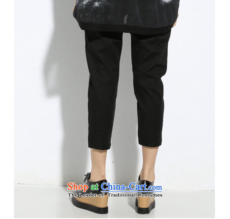 The Eternal Soo-to increase women's code of 9 mm thick Korean pants summer new product expertise, Hin thick sister thin stylish wild leisure elasticated Pantalette Black XL Photo, prices, brand platters! The elections are supplied in the national character of distribution, so action, buy now enjoy more preferential! As soon as possible.