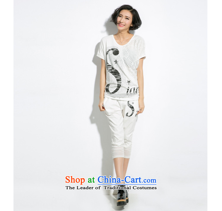 The Eternal Soo-to increase women's expertise, Hin thin thick sister kit fat mm summer new Korean leisure sports t-shirts loose 7 pants kit two white shirt + pants) 3XL(T picture, prices, brand platters! The elections are supplied in the national character of distribution, so action, buy now enjoy more preferential! As soon as possible.