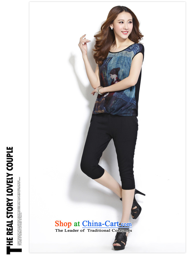 2015 Summer Zz&ff new larger female chiffon shirt short-sleeved T-shirt female loose video thin coat XFS8052 female black XL Photo, prices, brand platters! The elections are supplied in the national character of distribution, so action, buy now enjoy more preferential! As soon as possible.