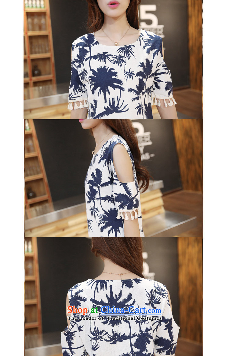 2015 Summer Zz&ff new larger female stamp, linen/cotton loose thick MM female LYQ5162 skirt suits XXXL picture, prices, brand platters! The elections are supplied in the national character of distribution, so action, buy now enjoy more preferential! As soon as possible.