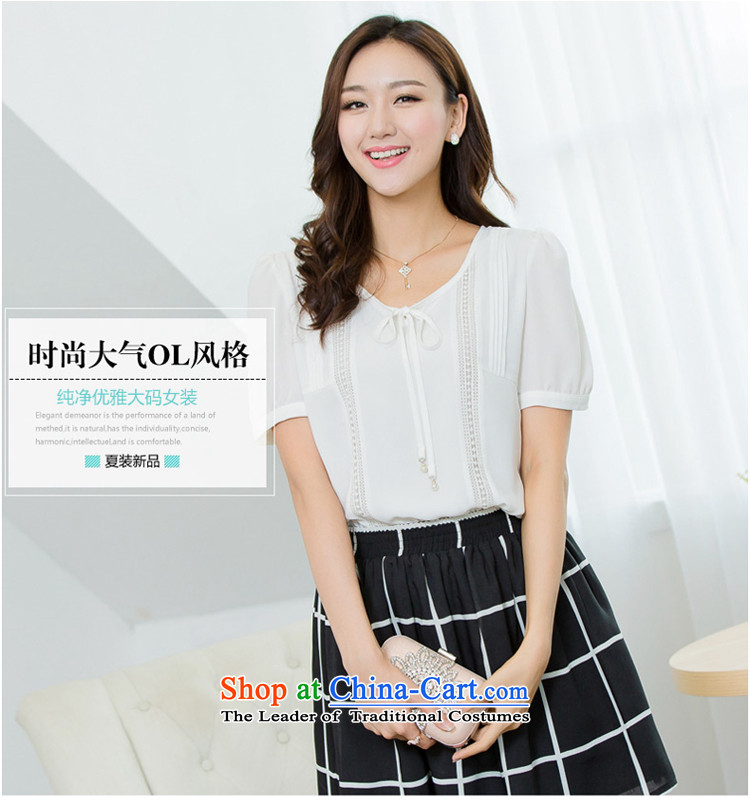 The interpolator auspicious 2015 to increase the number of women with new summer thick mm video thin short-sleeved T-shirt chiffon shirt relaxd casual women jacket X5551 3XL white picture, prices, brand platters! The elections are supplied in the national character of distribution, so action, buy now enjoy more preferential! As soon as possible.