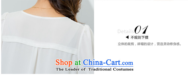 The interpolator auspicious 2015 to increase the number of women with new summer thick mm video thin short-sleeved T-shirt chiffon shirt relaxd casual women jacket X5551 3XL white picture, prices, brand platters! The elections are supplied in the national character of distribution, so action, buy now enjoy more preferential! As soon as possible.