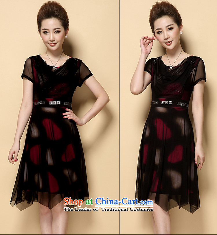 About the 2015 Summer women desecrated by the new Korean version of Long Short-sleeved chiffon lace dress code A large load mother field skirt 7038 dark green pictures, prices, XXXXL brand platters! The elections are supplied in the national character of distribution, so action, buy now enjoy more preferential! As soon as possible.