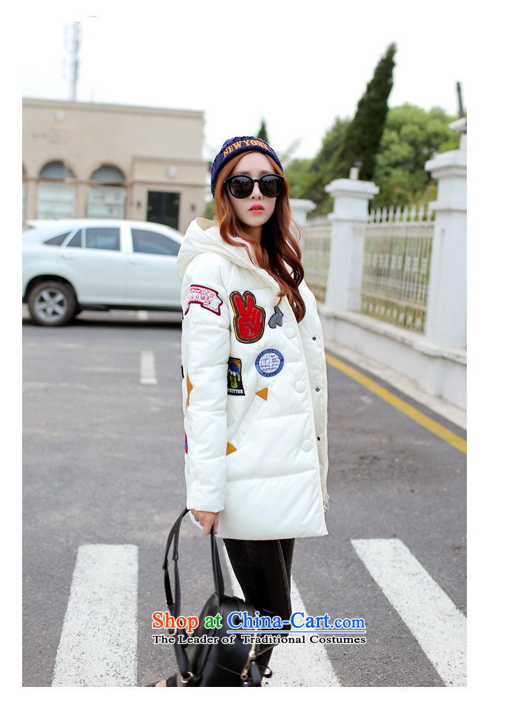 As autumn 2015 female ãþòâ feather winter clothing women for larger female Korean Edition to increase cotton coat jacket thick mm female in long loose robe white 3XL thick recommendations 160-180 catty weight picture, prices, brand platters! The elections are supplied in the national character of distribution, so action, buy now enjoy more preferential! As soon as possible.