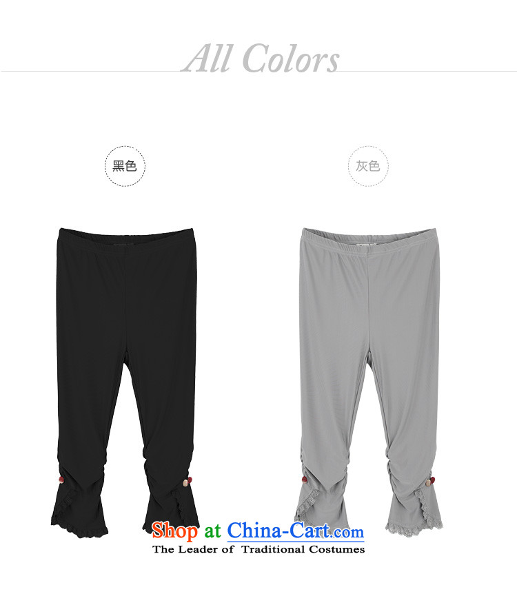2015 Summer Zz&ff new larger female Capri pants, forming the Sau San KZ1853 female black XXXL picture, prices, brand platters! The elections are supplied in the national character of distribution, so action, buy now enjoy more preferential! As soon as possible.