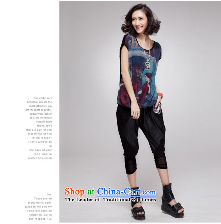 Khao Lak Gigi Lai Cayman xl women 2015 Summer new product expertise, Hin thin tee thick sister stylish and classy satin stamp loose T-shirt Black XL Photo, prices, brand platters! The elections are supplied in the national character of distribution, so action, buy now enjoy more preferential! As soon as possible.