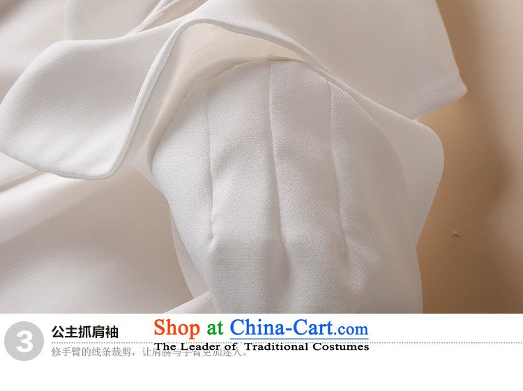 New Products missdonut2015 autumn large female thick mm200 catty Korea version thin long-sleeved shirt OL chiffon white shirt women large white code, prices, picture 3XL brand platters! The elections are supplied in the national character of distribution, so action, buy now enjoy more preferential! As soon as possible.