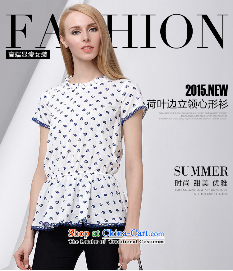 As provided for in the summer 2015 New Product Code Women Korean small fresh heart stamp graphics thin short-sleeved T-shirt and 2,810 White XL Photo, prices, brand platters! The elections are supplied in the national character of distribution, so action, buy now enjoy more preferential! As soon as possible.