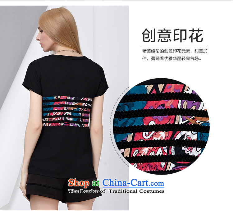 As provided for in the summer 2015 New Product Code Women Korean creative stamp graphics thin short-sleeved T-shirt 2782 Black L picture, prices, brand platters! The elections are supplied in the national character of distribution, so action, buy now enjoy more preferential! As soon as possible.