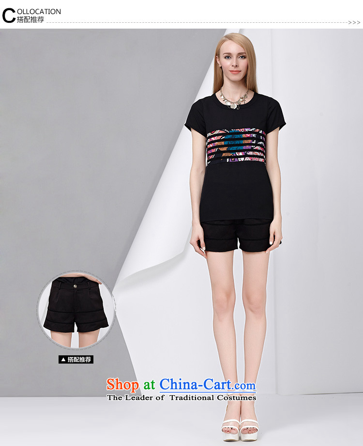 As provided for in the summer 2015 New Product Code Women Korean creative stamp graphics thin short-sleeved T-shirt 2782 Black L picture, prices, brand platters! The elections are supplied in the national character of distribution, so action, buy now enjoy more preferential! As soon as possible.