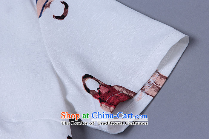 The new summer 2015 Zz&ff larger female decorated seen wearing short-sleeved cotton linen package TZ246 female white XXXXL picture, prices, brand platters! The elections are supplied in the national character of distribution, so action, buy now enjoy more preferential! As soon as possible.