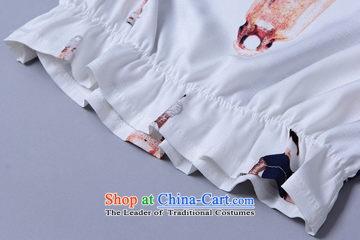 The new summer 2015 Zz&ff larger female decorated seen wearing short-sleeved cotton linen package TZ246 female white XXXXL picture, prices, brand platters! The elections are supplied in the national character of distribution, so action, buy now enjoy more preferential! As soon as possible.