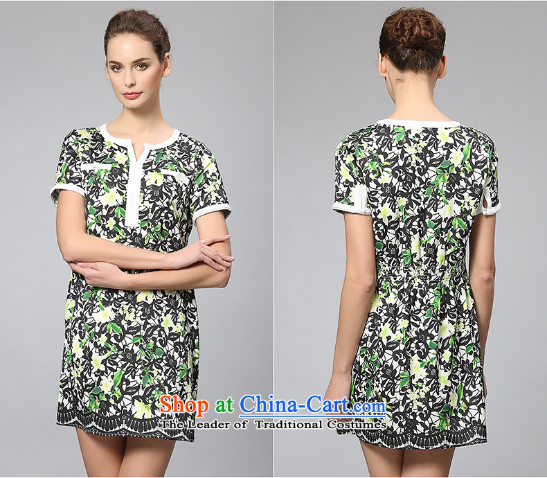 The former Yugoslavia Migdal cooked larger women 2015 Summer New Fat MM round-neck collar Sau San dresses 352103216 FRESH GREEN 3XL picture, prices, brand platters! The elections are supplied in the national character of distribution, so action, buy now enjoy more preferential! As soon as possible.
