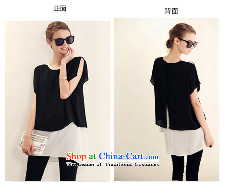 2015 Summer Zz&ff large new women's stylish Sau San short-sleeved T-shirt-length pants, and Leisure Kit TZ8079 female black XXXXL picture, prices, brand platters! The elections are supplied in the national character of distribution, so action, buy now enjoy more preferential! As soon as possible.