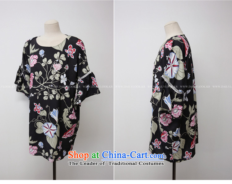 O Ya-ting 2015 new to xl female summer thick mm billowy flounces shirt video thin dresses female black XL 115-128 recommends that you catty picture, prices, brand platters! The elections are supplied in the national character of distribution, so action, buy now enjoy more preferential! As soon as possible.