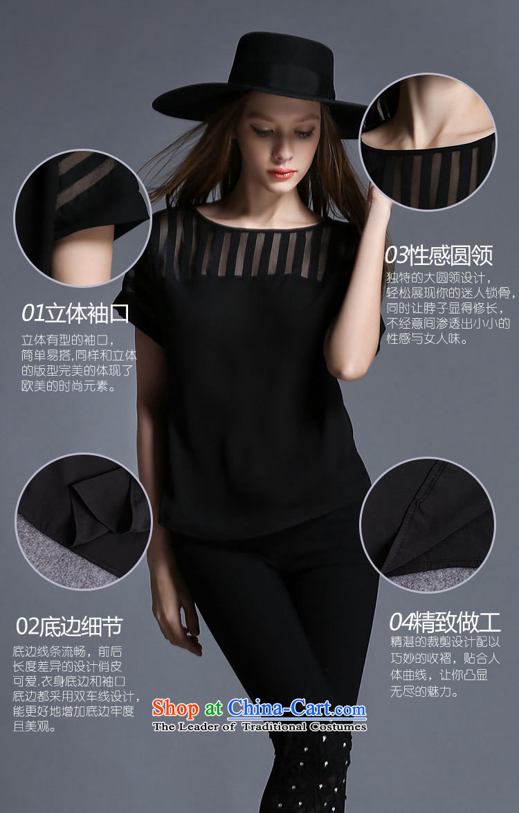 Improving access of 2015 mm thick larger women's summer new round-neck collar short-sleeved T-shirt, black XXXL 1982 picture, prices, brand platters! The elections are supplied in the national character of distribution, so action, buy now enjoy more preferential! As soon as possible.