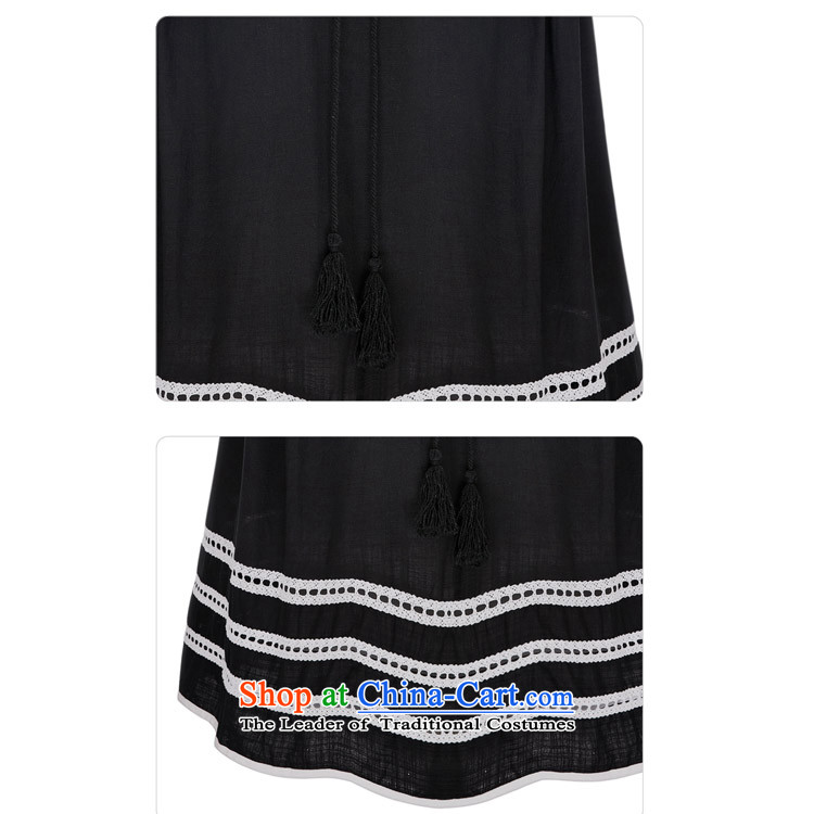 Mak, removals by sinks in the summer 2015 won bon bon skirt version of large numbers of ladies thick MM to loose video thin sleeveless shirts vest cotton linen dresses 5 dark blue XXL picture, prices, brand platters! The elections are supplied in the national character of distribution, so action, buy now enjoy more preferential! As soon as possible.