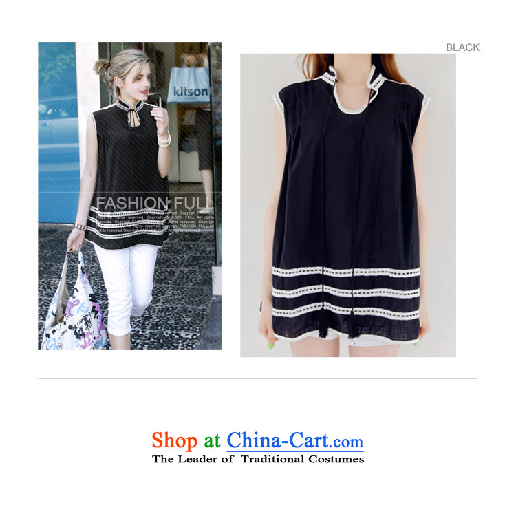 Mak, removals by sinks in the summer 2015 won bon bon skirt version of large numbers of ladies thick MM to loose video thin sleeveless shirts vest cotton linen dresses 5 dark blue XXL picture, prices, brand platters! The elections are supplied in the national character of distribution, so action, buy now enjoy more preferential! As soon as possible.